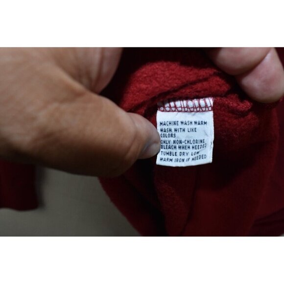 Polo Ralph Lauren Men's Polo Sweater Size L Red Pullover Fleece Lined - Picture 9 of 13